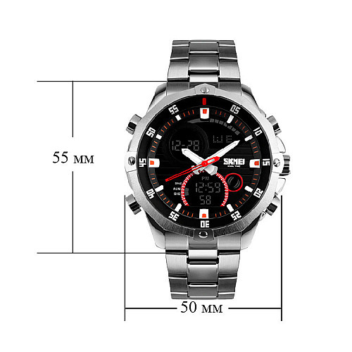 Мужские наручные часы Skmei 1146 Серебристый