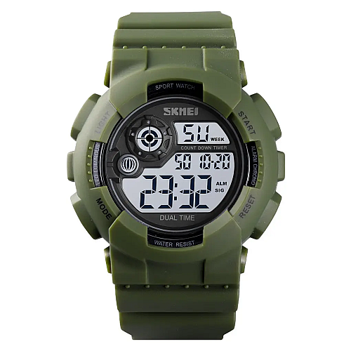 Мужські наручні спортивні годинники Skmei 1583 Зелений