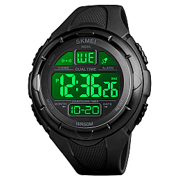 Чоловічі спортивні годинники Skmei 1656 Чорний