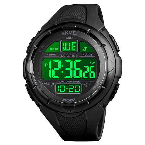 Чоловічі спортивні годинники Skmei 1656 Чорний