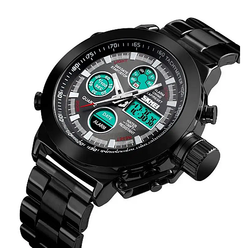 Чоловічі спортивні наручні годинники Skmei 1515 Чорний