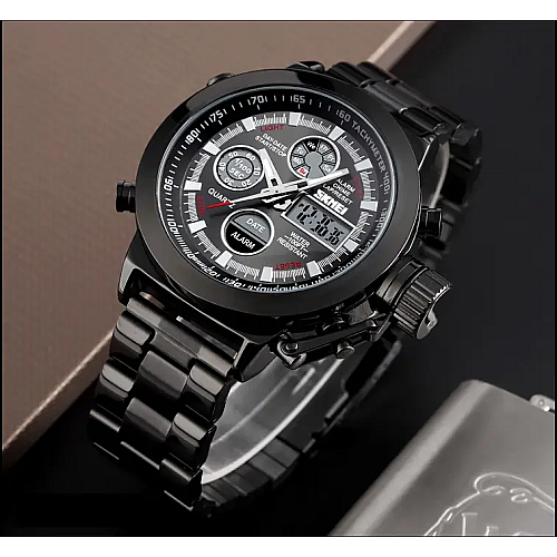 Чоловічі спортивні наручні годинники Skmei 1515 Чорний