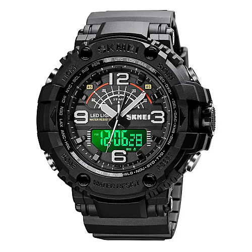 Чоловічі спортивні наручні годинники Skmei 1617 Чорний