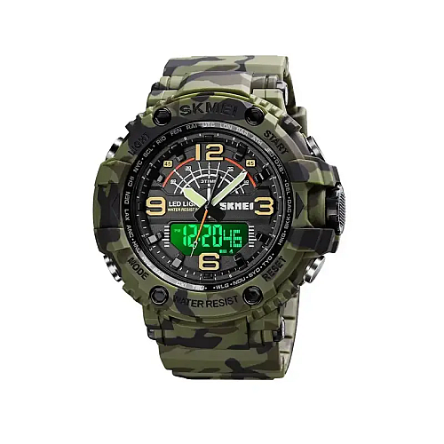 Чоловічі спортивні наручні годинники Skmei 1617 Камуфляж