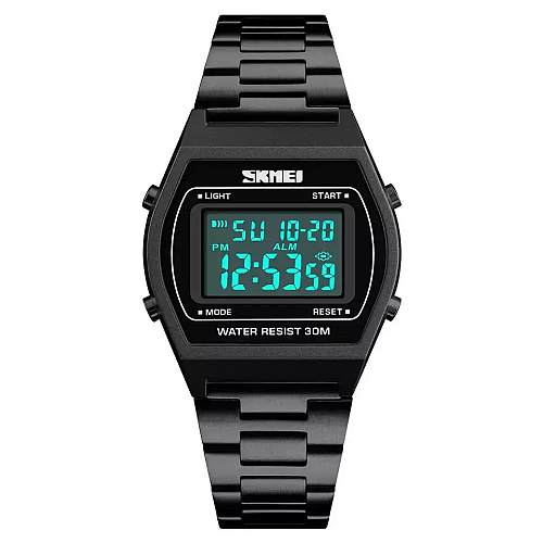 Наручні електронні ретро годинники Skmei 1328 Чорний