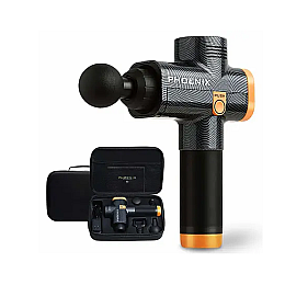 Массажер ударный триггерных точек Phoenix A2 4 насадки Черный (1945388103)