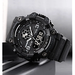 Чоловічі армійські наручні годинники Skmei 1818 Чорний