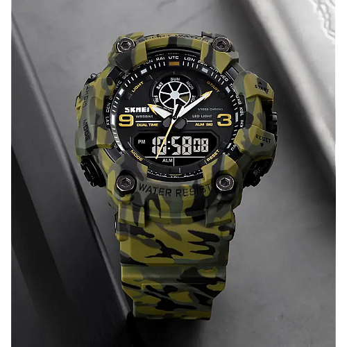 Чоловічі армійські наручні годинники Skmei 1818 Камуфляж