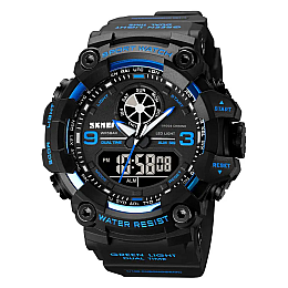 Чоловічі армійські наручні годинники Skmei 1818 Синій