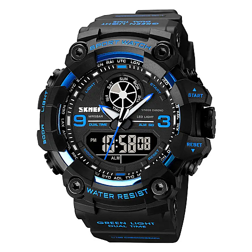Чоловічі армійські наручні годинники Skmei 1818 Синій