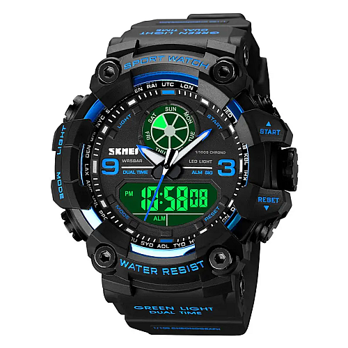 Чоловічі армійські наручні годинники Skmei 1818 Синій