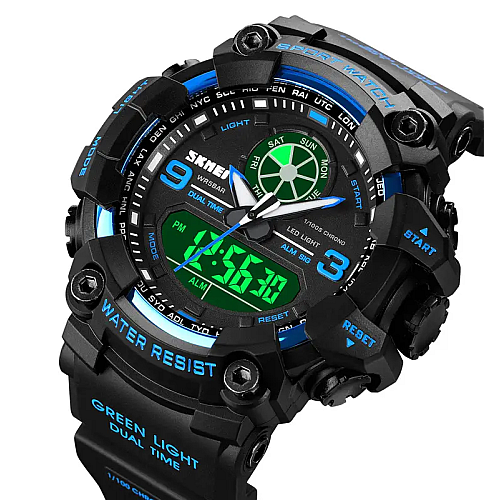 Чоловічі армійські наручні годинники Skmei 1818 Синій