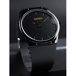 Наручные классические часы Skmei 1601S Черный