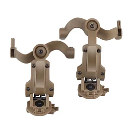 Універсальний адаптер для кріплення активної гарнітури на рейки шолома OPS Core Золотистий оливковий