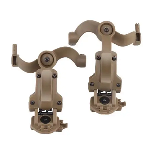 Універсальний адаптер для кріплення активної гарнітури на рейки шолома OPS Core Золотистий оливковий