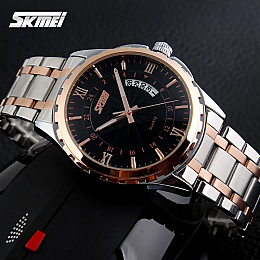 Мужские наручные часы Skmei 9069 Серебристо-золотистый