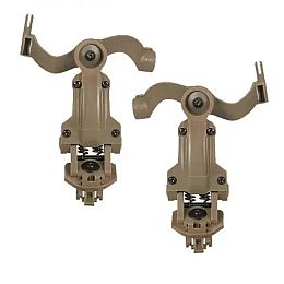 Тактичне кріплення чебурашки для навушників на шолом ARM Next S40 Койот