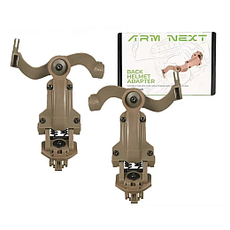 Тактичне кріплення чебурашки для навушників на шолом ARM Next S40 Койот