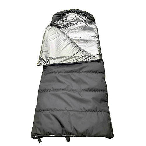 Спальний мішок тактичний зимовий Дорожка 230х90 чорний 5048