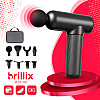 Портативный ручной массажер для тела массажный пистолет Brillix