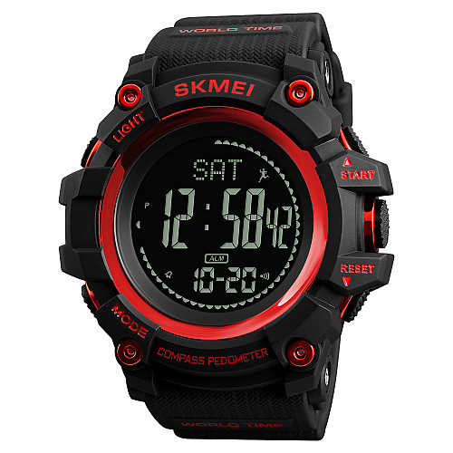 Часы наручные мужские Skmei 1356 Красный 1356RD (12305-hbr)