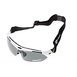 Захисні тактичні спортивні окуляри з поляризацією RockBros білі 5 комплектів лінз