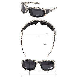 Тактичні захисні окуляри Daisy X7 піксель ударостійкі 4 змінні лінзи