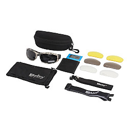 Захисні тактичні окуляри 7 комплектів лінз Daisy X7-X піксель товщина лінз 2 мл збільшена товщина