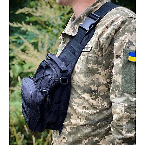 Сумка через плече 6 літрів Solve 14х20х28 см чорна