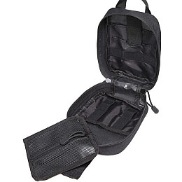 Сумка під аптечку тактична на липучці швидкознімна Solve 20.5x15x10 см Чорний D3-MED-05