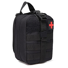 Сумка під аптечку тактична на липучці швидкознімна Solve 20.5x15x10 см Чорний D3-MED-05