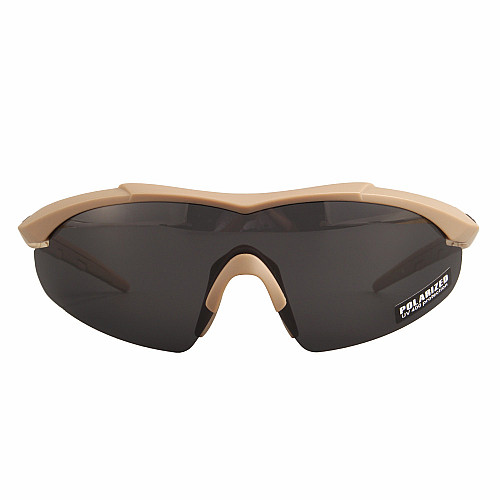 Тактичні Окуляри 5.11 Tactical Aileron Shield з 3 лінзами койот оправою з поляризацією