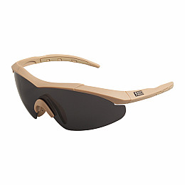 Тактичні Окуляри 5.11 Tactical Aileron Shield з 3 лінзами койот оправою з поляризацією