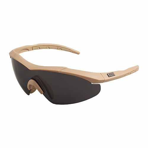 Тактичні Окуляри 5.11 Tactical Aileron Shield з 3 лінзами койот оправою з поляризацією