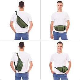 Бананка нагрудная поясная тактическая Олива А203 Solve 43х16х8 см