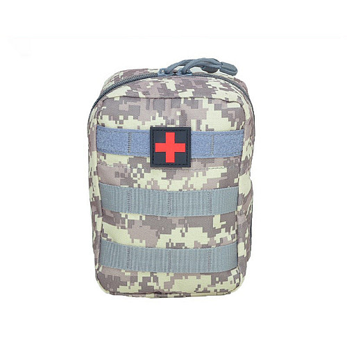 Сумка під аптечку медична тактична Solve 20*15*8 см Сірий піксель А883