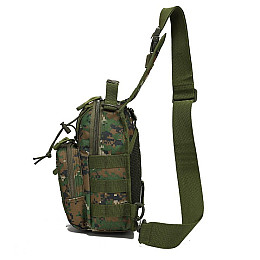 Сумка тактична через плече Темний піксель Solve 28х19х10 см A744