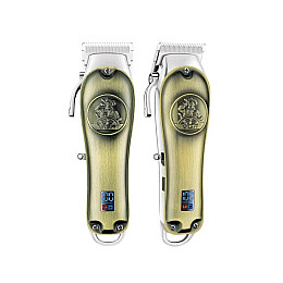 Машинка для стрижки волос VGR V-658 Salon series акумуляторна бездротова Bronze