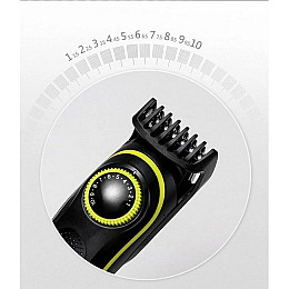 Машинка для стрижки волос бездротова Kemei KM-696 Black