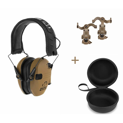 Активні навушники Walkers Razor з чохлом та кріпленнями OPS Core Чебурашки Койот (2004503528)