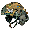 Захисний комплект Шолом FAST NIJ IIIA/навушники Walkers Razor Slim з чебурашкою/ліхтарик/кавер L Мультикам