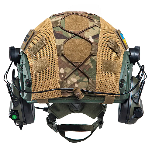 Комплект шлем FAST Team Wendy Helmet NIJ IIIA/наушники Earmor M32H MOD3/кавер M Мультикам