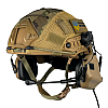 Комплект шлем FAST Team Wendy Helmet NIJ IIIA/наушники Earmor M32H MOD3/кавер S Койот