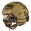 Комплект шлем FAST Helmet NIJ IIIA/наушники Walkers Razor Slim з чебурашкою/кавер XL Мультикам