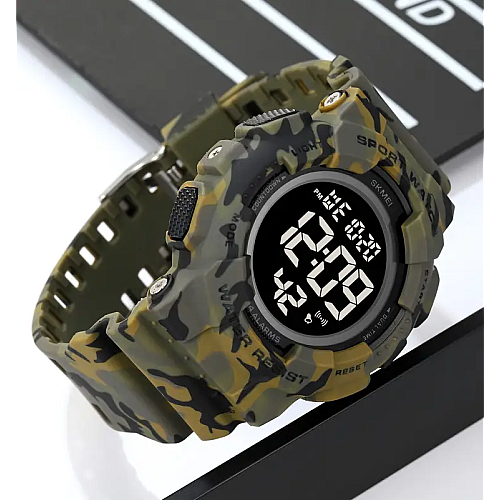 Чоловічі наручні спортивні годинники Skmei 2081 Камуфляж