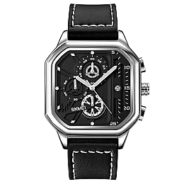 Наручные мужские классические часы Skmei 1963 Черный