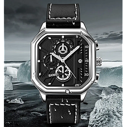 Наручные мужские классические часы Skmei 1963 Черный