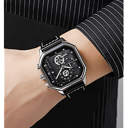 Наручные мужские классические часы Skmei 1963 Черный