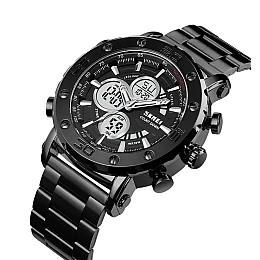 Мужские часы Skmei 1636 с браслетом Черный