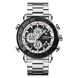 Мужские часы Skmei 1636 с браслетом Серебристый